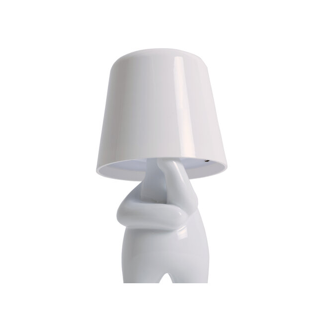 Leitmotiv Tafellamp Glossy AJ wit