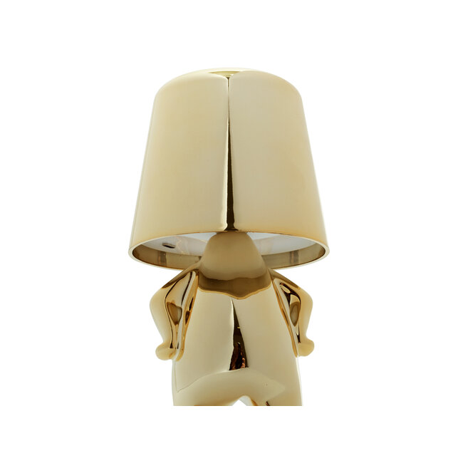 Leitmotiv Tafellamp Glossy TJ goud