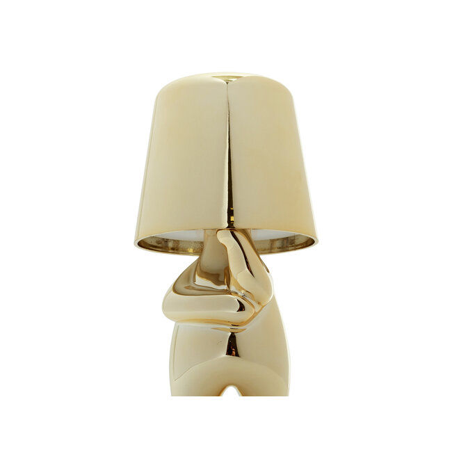 Leitmotiv Tafellamp Glossy AJ goud