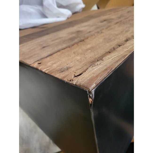 WoonStijl Salontafel 80x80 Raft doorleeft hout