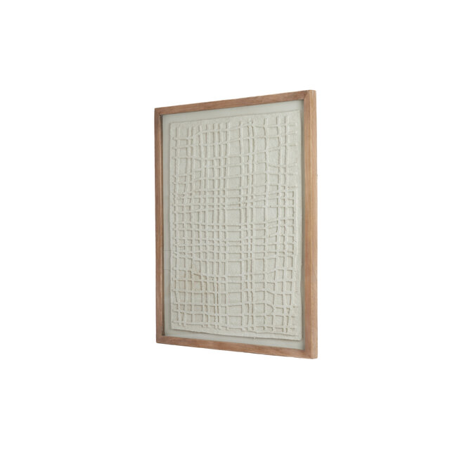 Light en Living Wandornament 74x2x90 cm HAIKU  papier-maché crème