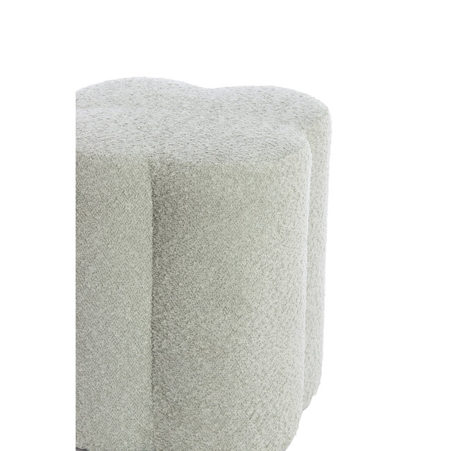 Light en Living Poef 38x38x45 cm NALANI mint groen