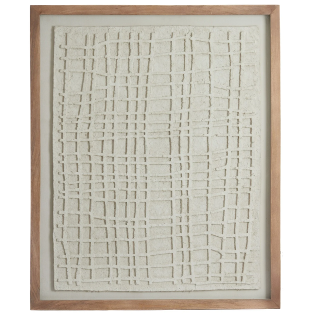 Light en Living Wandornament 74x2x90 cm HAIKU  papier-maché crème