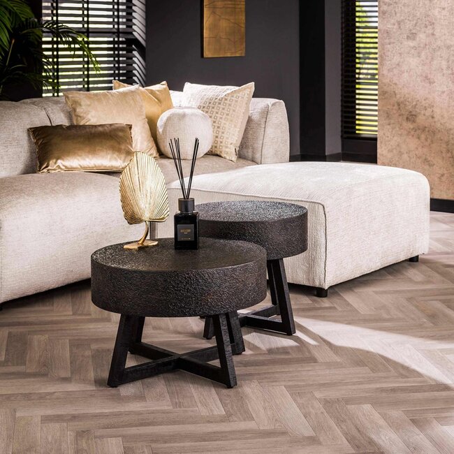 WoonStijl Salontafel Ø60 low bulky ferro