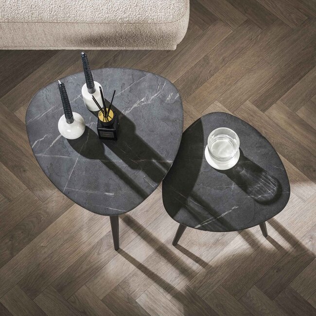 WoonStijl Salontafel set van 2 driehoek organisch