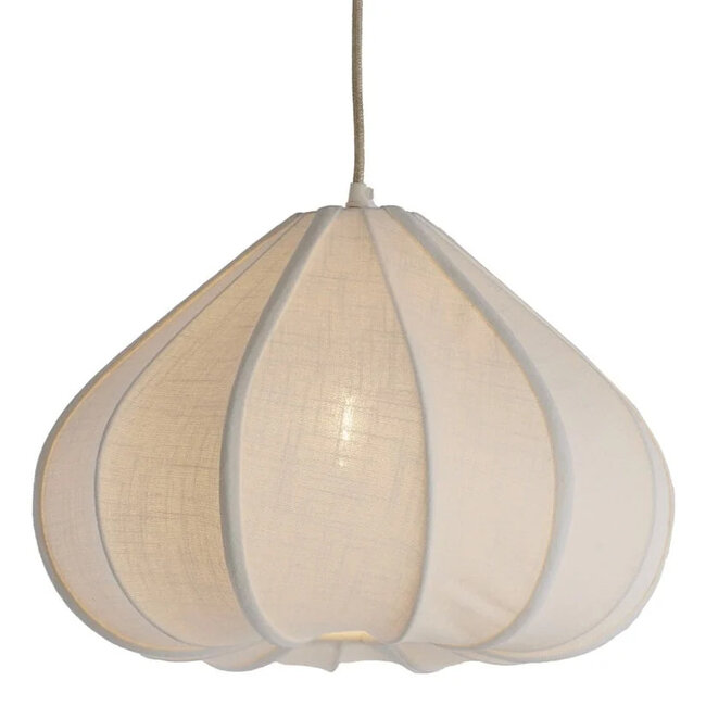 Light en Living Hanglamp Ø49x36 cm ZUBEDA crème