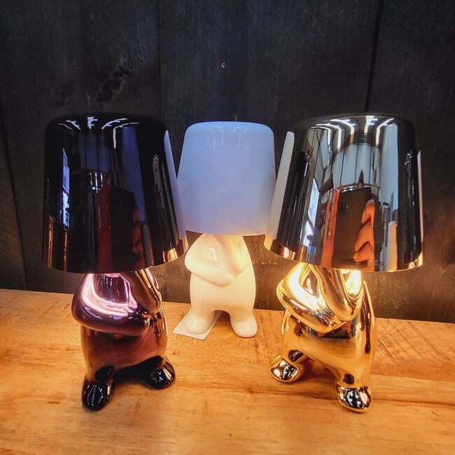 Leitmotiv Tafellamp Glossy AJ goud