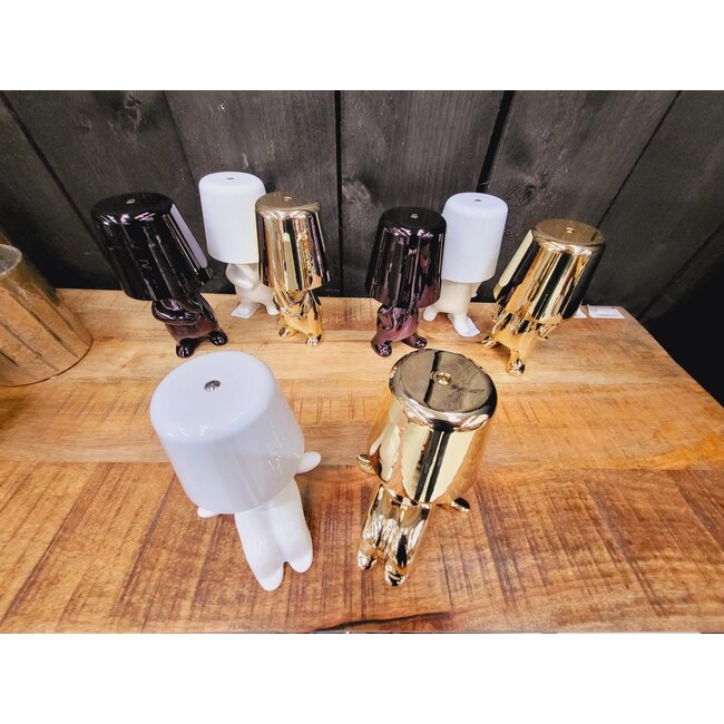 Leitmotiv Tafellamp Glossy AJ goud