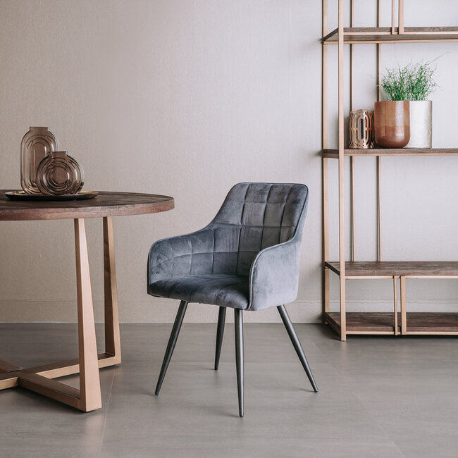 Tower Living Eetkamerstoel Silva - Grijs, geel of groen