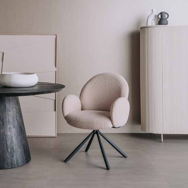 Tower Living Eettafelstoel Imola draaistoel Ascot 12 beige