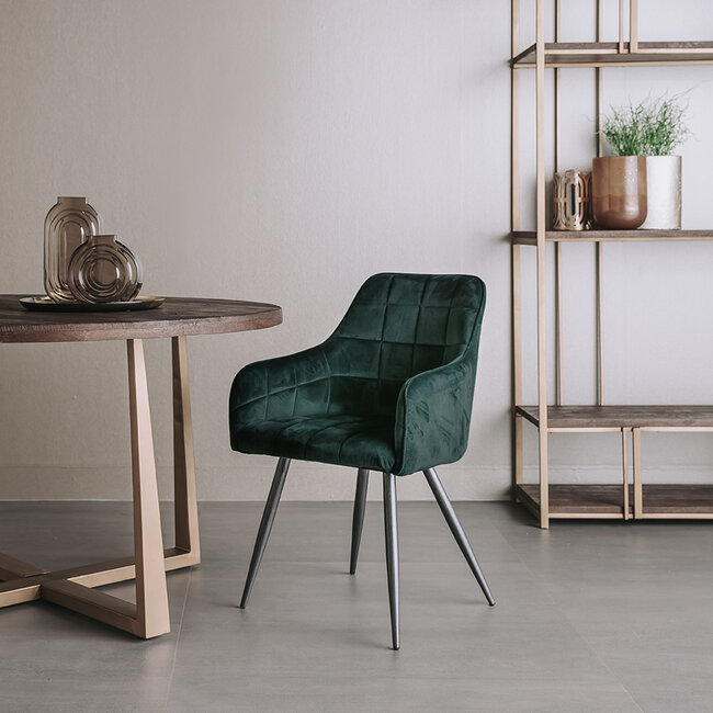 Tower Living Eetkamerstoel Silva - Grijs, geel of groen