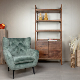 Tower Living Fauteuil Bomba - Grijs, groen en blauw