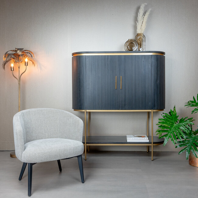 Tower Living Fauteuil Albi - stof Nature 120 beige / grijs