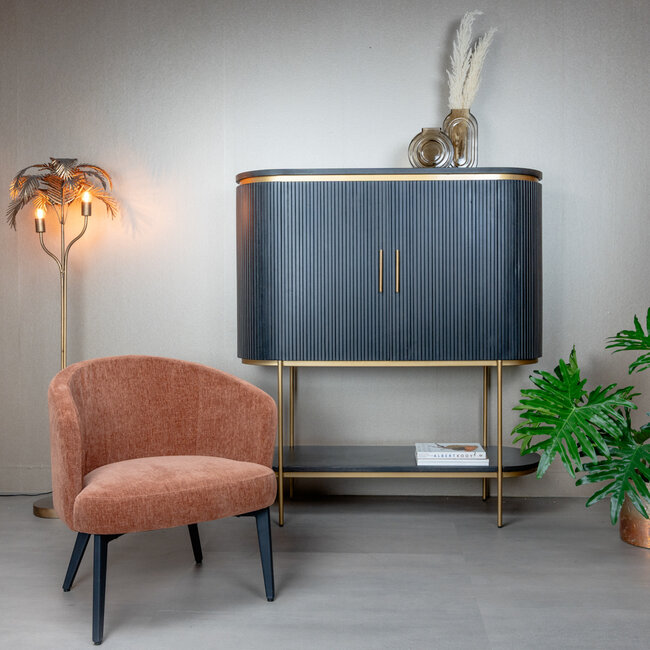 Tower Living Fauteuil Albi - stof Nature 500 koper