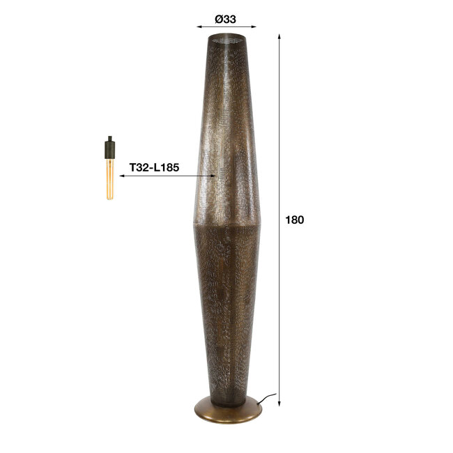 WoonStijl Vloerlamp Cosmic met 5 lichtpunten