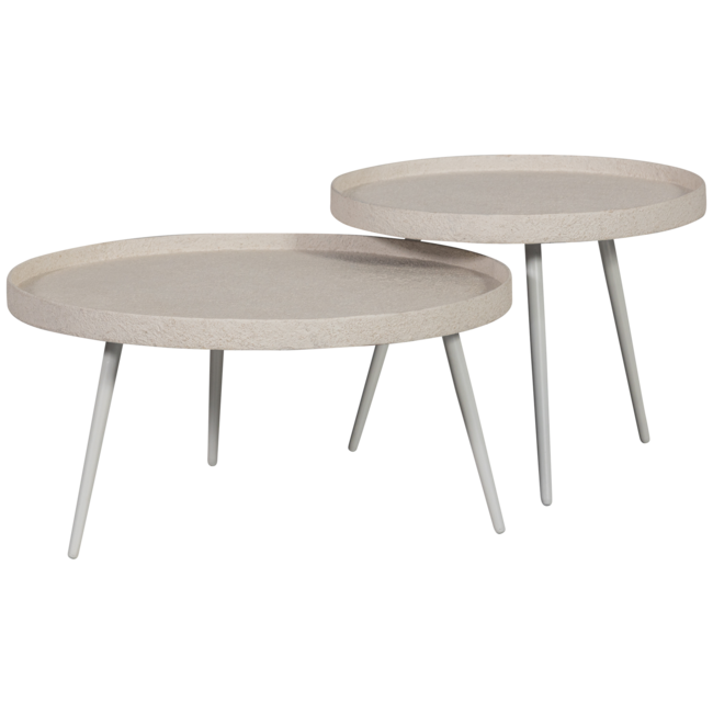 Woood Bounds bijzettafel l hout/metaal naturel 44xø58