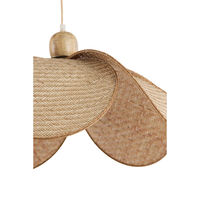 Light en Living Hanglamp Ø60,5x30,5 cm LAVRIO natural hout