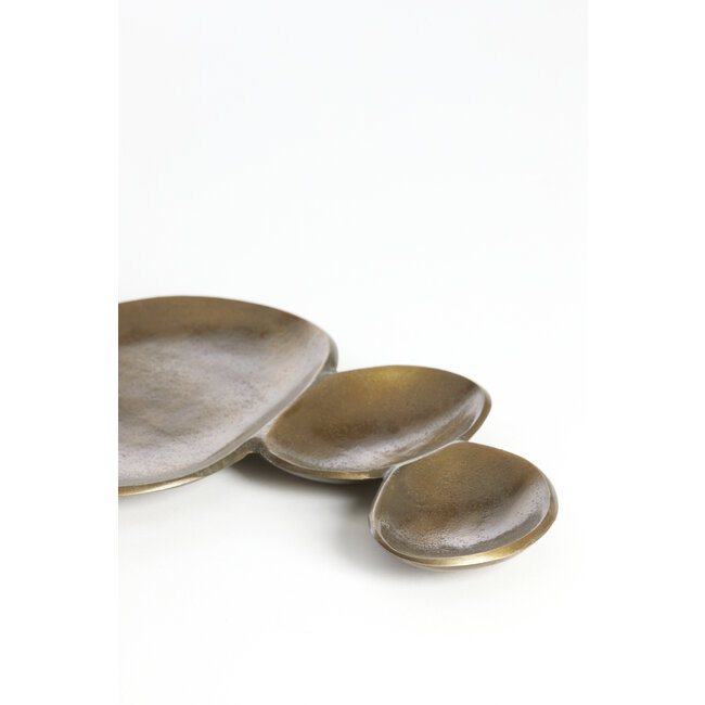 Light en Living Schaal 61x19x2 cm NICOSIA antiek brons