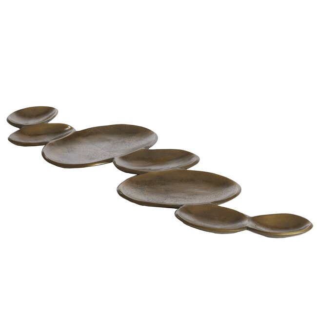 Light en Living Schaal 61x19x2 cm NICOSIA antiek brons