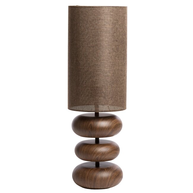 Light en Living Tafellamp Ø22x67,5 cm DANIALO houtprint bruin