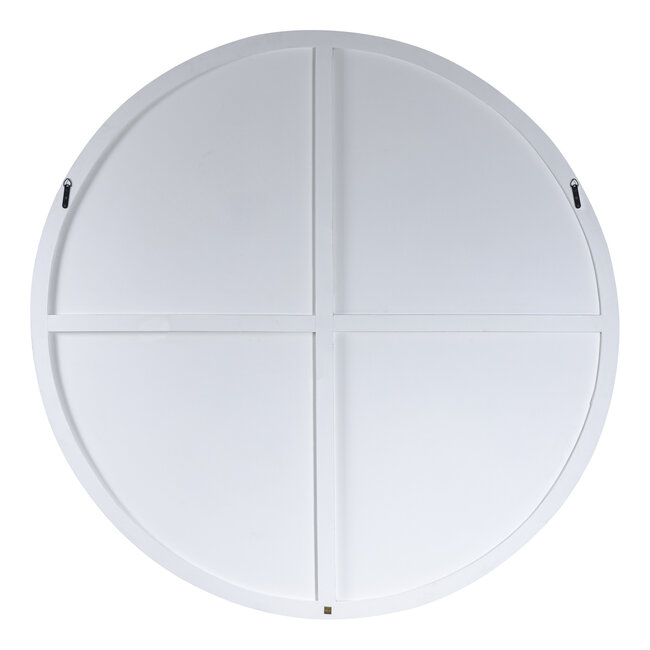 PTMD Wandornament Wiktor Wit MDF rond swirl carved XL