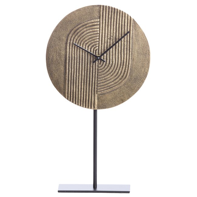 Light en Living Klok op voet 26x7x40 cm GWENNA antieke brons