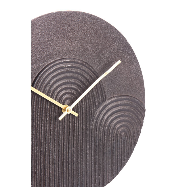 Light en Living Klok op voet 26x7x40 cm GWENNA bruin