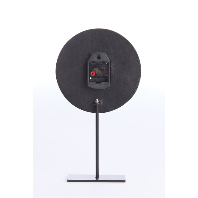 Light en Living Klok op voet 26x7x40 cm GWENNA bruin