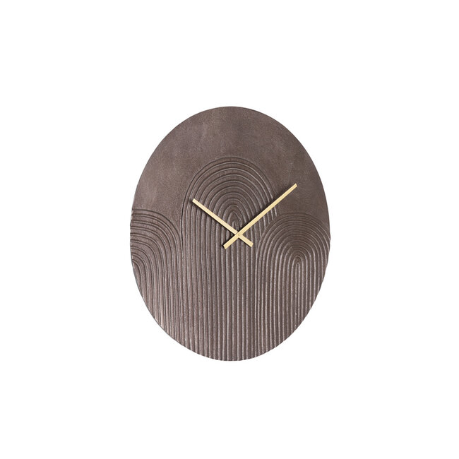 Light en Living Klok Ø58 cm GWENNA bruin