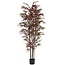 Light en Living Ornament in pot 70x60x180 cm BAMBOO naturel+groen/rood