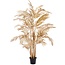 Light en Living Plant in pot PALM metallic licht goud 198 cm hoog