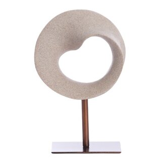 Light en Living Ornament op voet 20x10x30 cm TUZLA taupe+donker brons