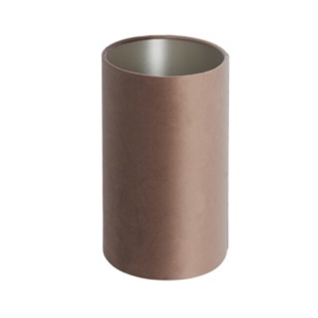 Light en Living Kap ovaal recht smal 38x17,5x28 cm VELOURS chocolade bruin