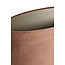 Light en Living Kap ovaal recht smal 38x17,5x28 cm VELOURS chocolade bruin
