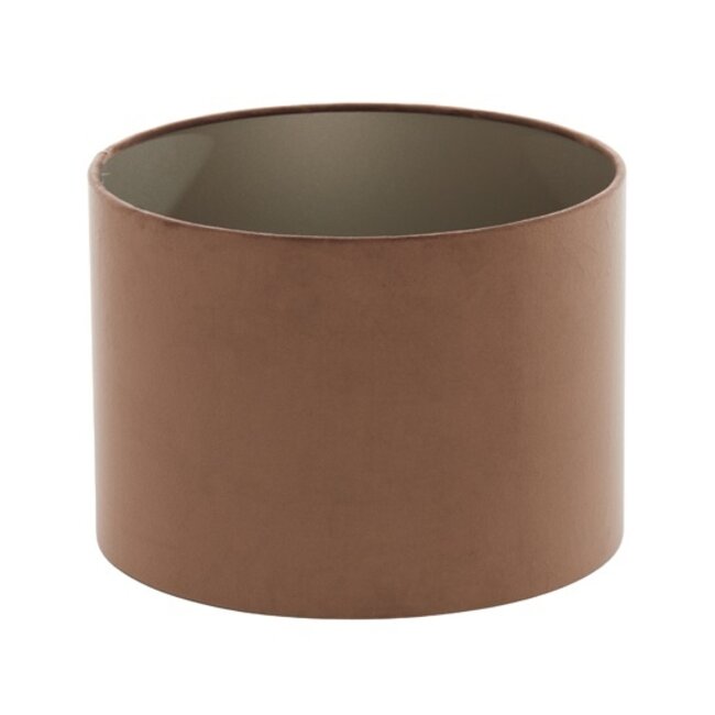 Light en Living Kap cilinder 40x40x30 cm VELOURS chocolade bruin