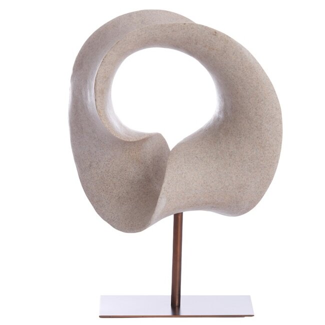 Light en Living Ornament op voet 34x18x43 cm VODICE taupe+donker brons