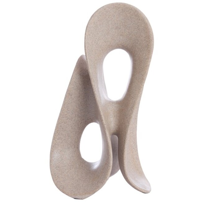 Light en Living Ornament op voet 20,5x19x39 cm ZAZINA taupe