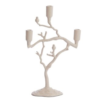 Light & Living Kandelaar 3L 26x11x42 cm JARDIA creme