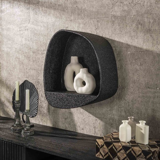 WoonStijl Wandschap metallic breed