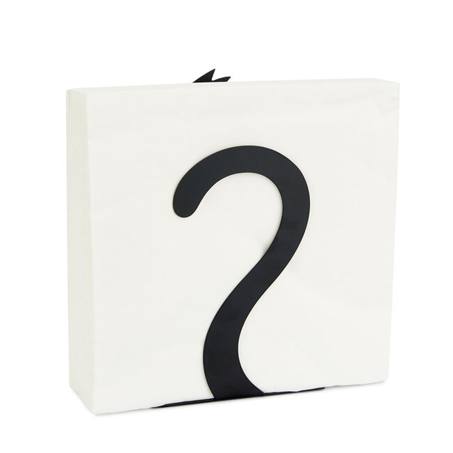 Balvi Servethouder Feline zwart metaal