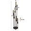 WoonStijl Vloerlamp 7L getrapt tube