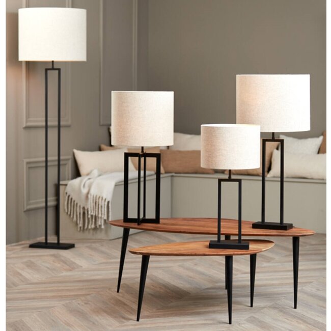 Light en Living Vloerlamp 30x15x141 cm SHIVA mat zwart