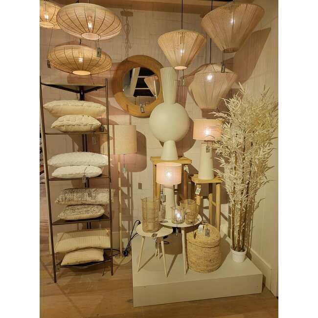 Light en Living Vaas 47x26x100 cm KAVANDU  crème