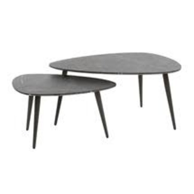 WoonStijl Salontafel set van 2 pear shaped organisch
