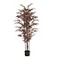 Light en Living Ornament in pot 70x60x150 cm BAMBOO naturel+groen/rood