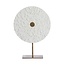Light en Living Ornament op voet 35x12x50 cm YVO marmer wit+antiek brons