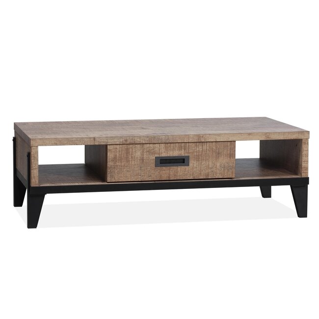 WoonMax Vigo Dark Mango salontafel lamulux met 1 lade