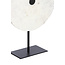 Light en Living Ornament op voet 25x10x35 cm YFKE marmer wit+mat zwart