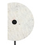 Light en Living Ornament op voet 35x12x50 cm YFKE marmer wit+mat zwart