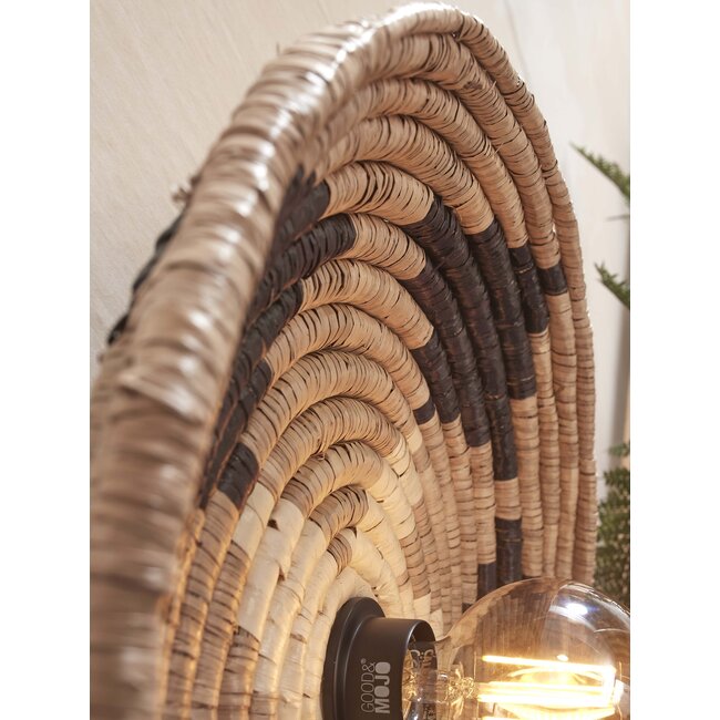 Good&Mojo Plafonniere Andros dia. 45cm zwart/naturel/wit